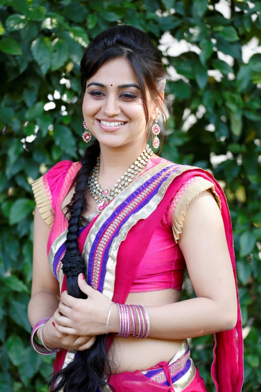 Aksha in Half Saree Photos
